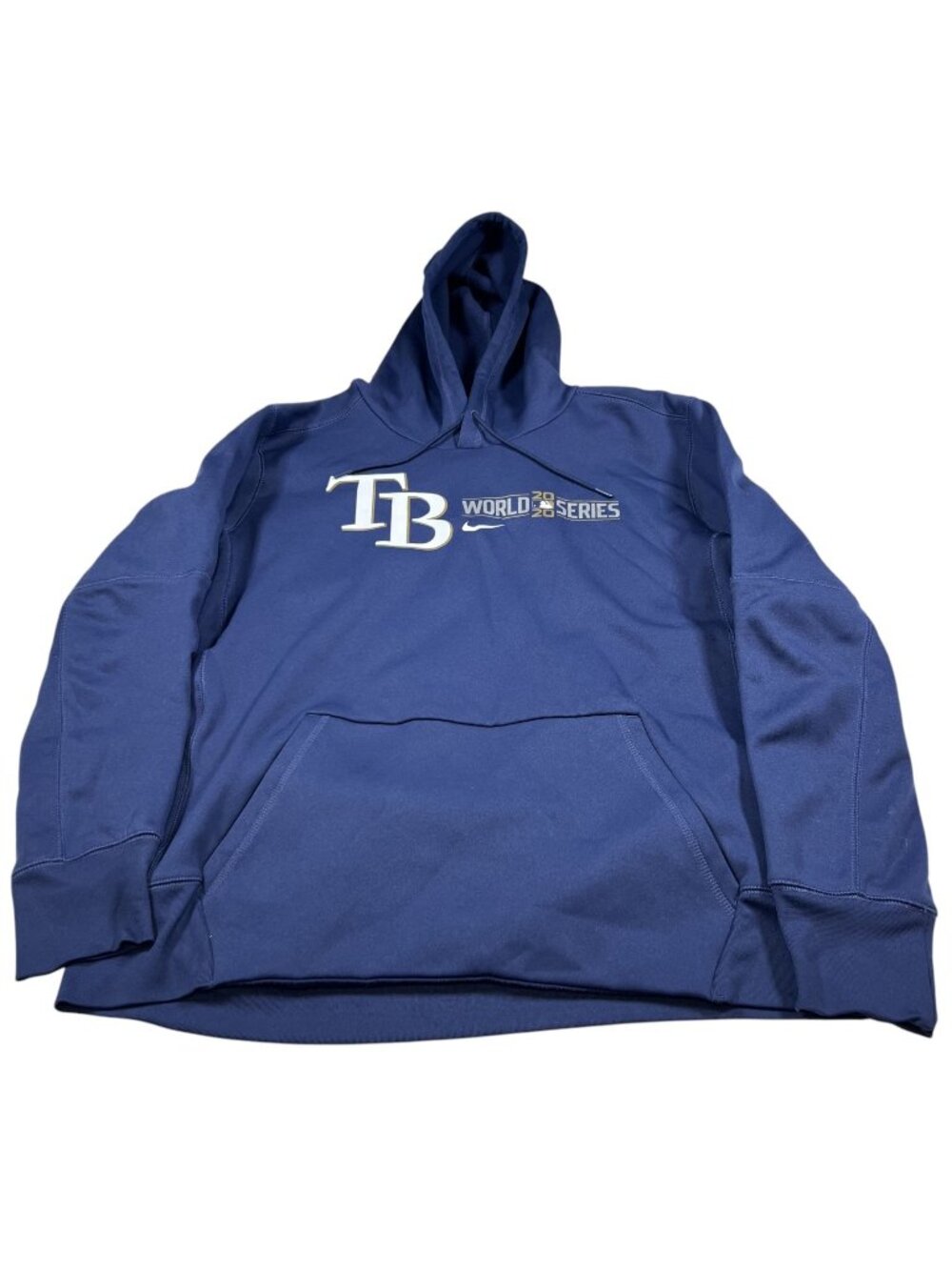 Nike Dri-Fit Mens MLB Tampa Bay Rays 2020 World Series Pullover Hoodie Size XL
